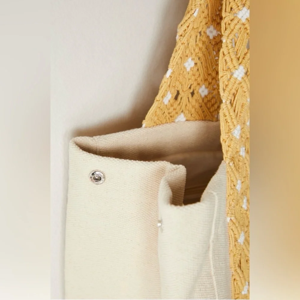 Free People ~ Mia Macrame Strap Tote ~ NWT - Picture 9 of 16